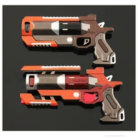 New APEX Hero Helper Can Open And Close The Auxiliary Pistol Of The Fire Trial Thunderbolt Fire Metal Model 14cm Collection Gift 2