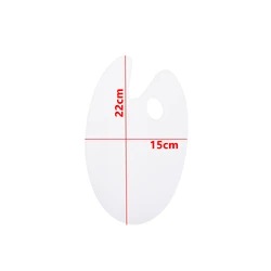 High - Quality Transparent Acrylic Painting Palette - Fine Arts & Oil Painting (15x22cm)
