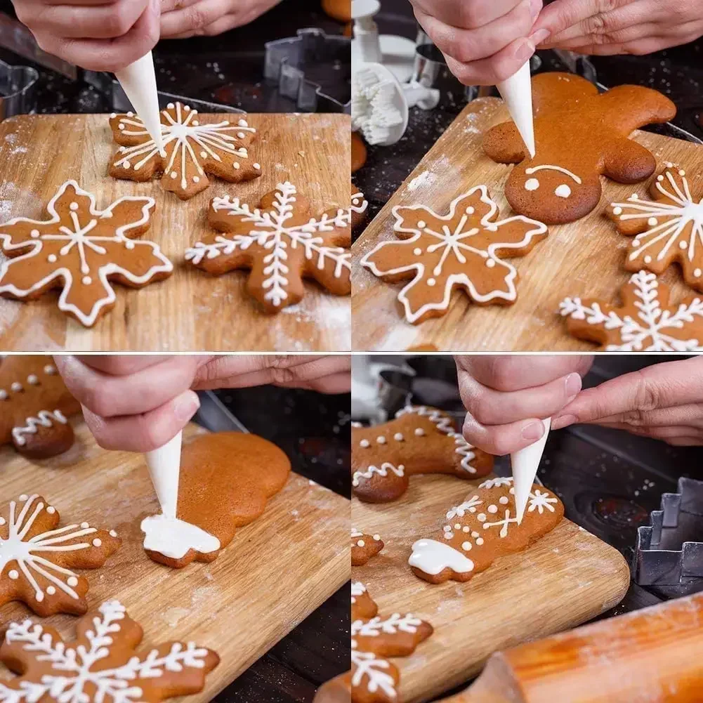Cookie Cutter Christmas Gingerbread Xmas Tree Mold 20Pcs/set Cake Decoration Baking Biscuit Mould Stainless Steel baking mold cookie mould baking decorating tools