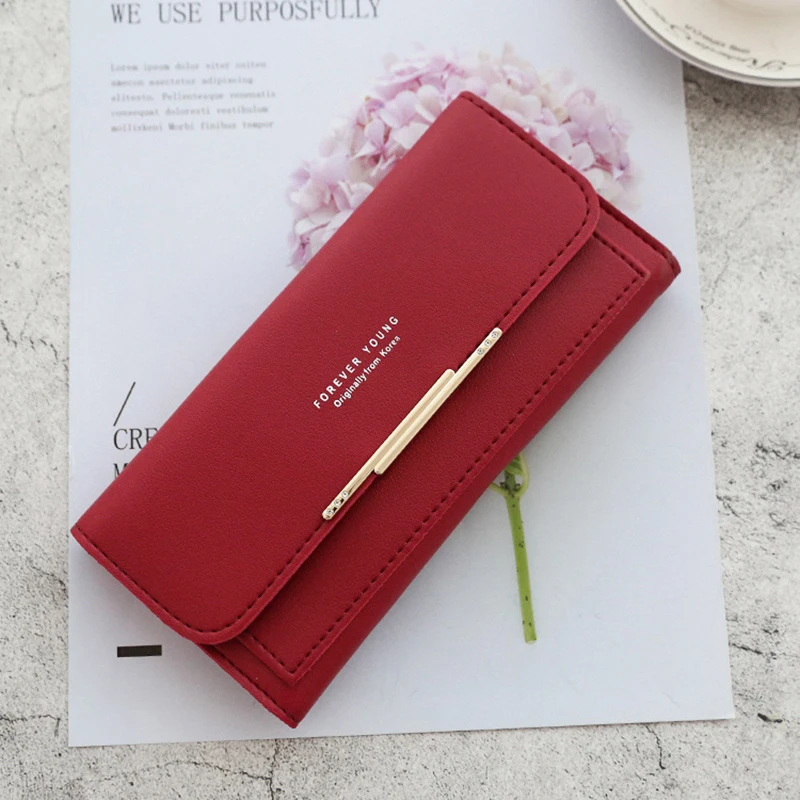 2024 Fashion Wallet Women's Purse Wallet Card Holder Female Clutch Long Purse Multi-card Holder Luxury Designer Lady Coin Purses 4