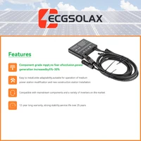 Optimiseur de puissance solaire photovoltaïque ECGSOLAX 800W 7-60V, optimiseur externe pour l'optimisation du système d'alimentation des panneaux solaires, limitation de tension 4