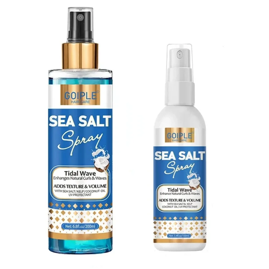 GOIPLE Sea Salt Spray Kit Men Women Beach Styling Add Volume Texture Thickness Mist Light Curls Fast Dry Shaping Hairspray 2pcs