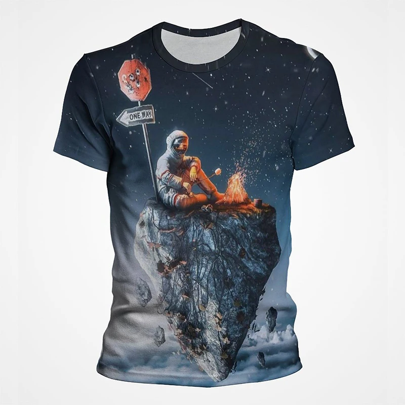 Tee-shirt enfant espace casque astronaute