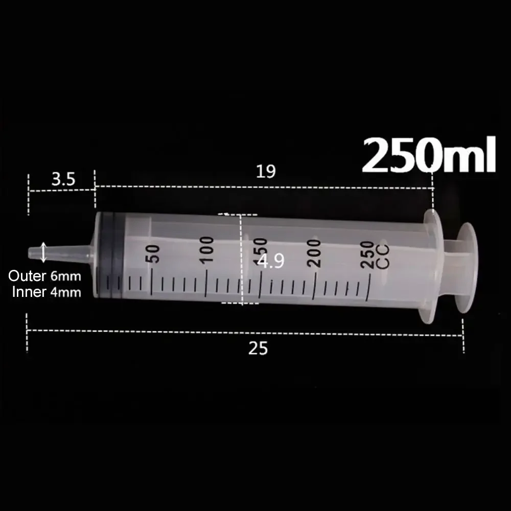 Reusable Syringe 1pc 150ml-500ml Large Capacity Pump Measuring 1.3m Tube Feeding Ink Hydroponics Nutrient