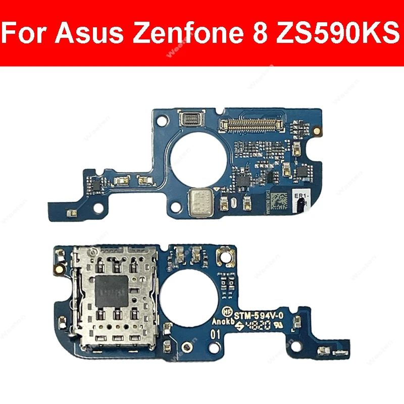 Vassoio Porta SIM Per Asus Zenfone 8 ZS590KS – Dual SIM (SIM1 + SIM2), Colore Nero