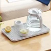 Double-layer Plastic Drain Tray Parlor Multi-purpose Tea Coffee Cup Fruit Tray Rectangle Kitchen Tableware Storage Drain Rack 1