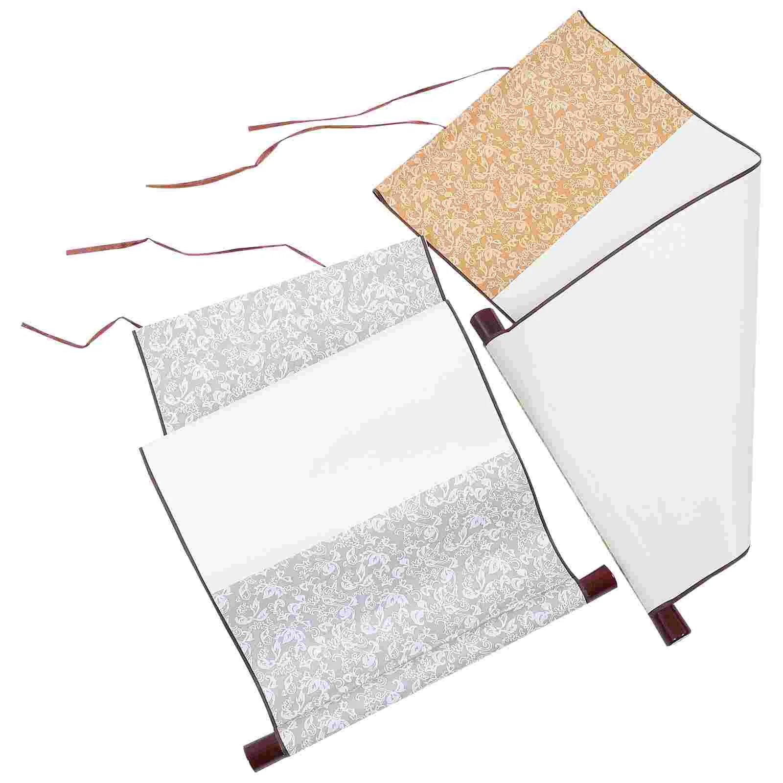 

Scroll Chinese Paper Calligraphy Blank Painting Scrolls Wall Writing Hangingricemounting Ink Xuan Decor Brush Propwrappers