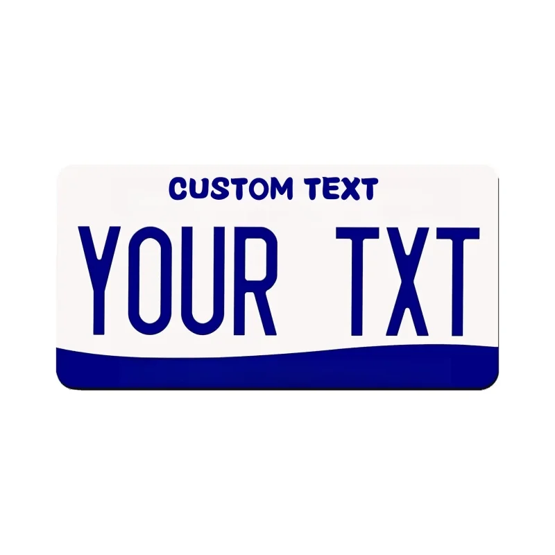 Customizable 12x6 Inch U.S. License Plate with Personalized Text