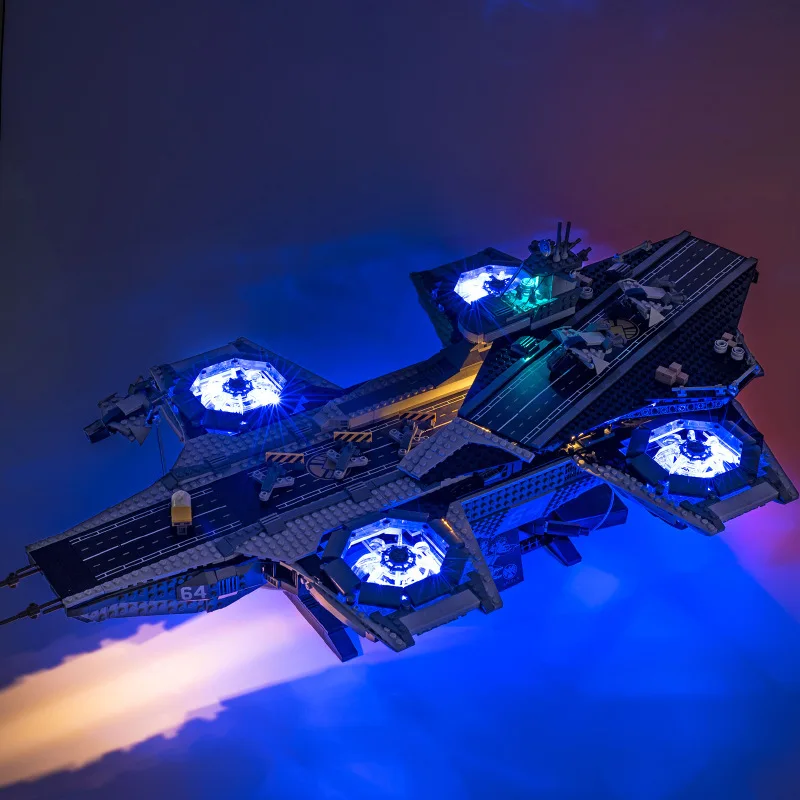 

Без кирпичей, стартовый комплект освещения для щита Helicarrier 76042