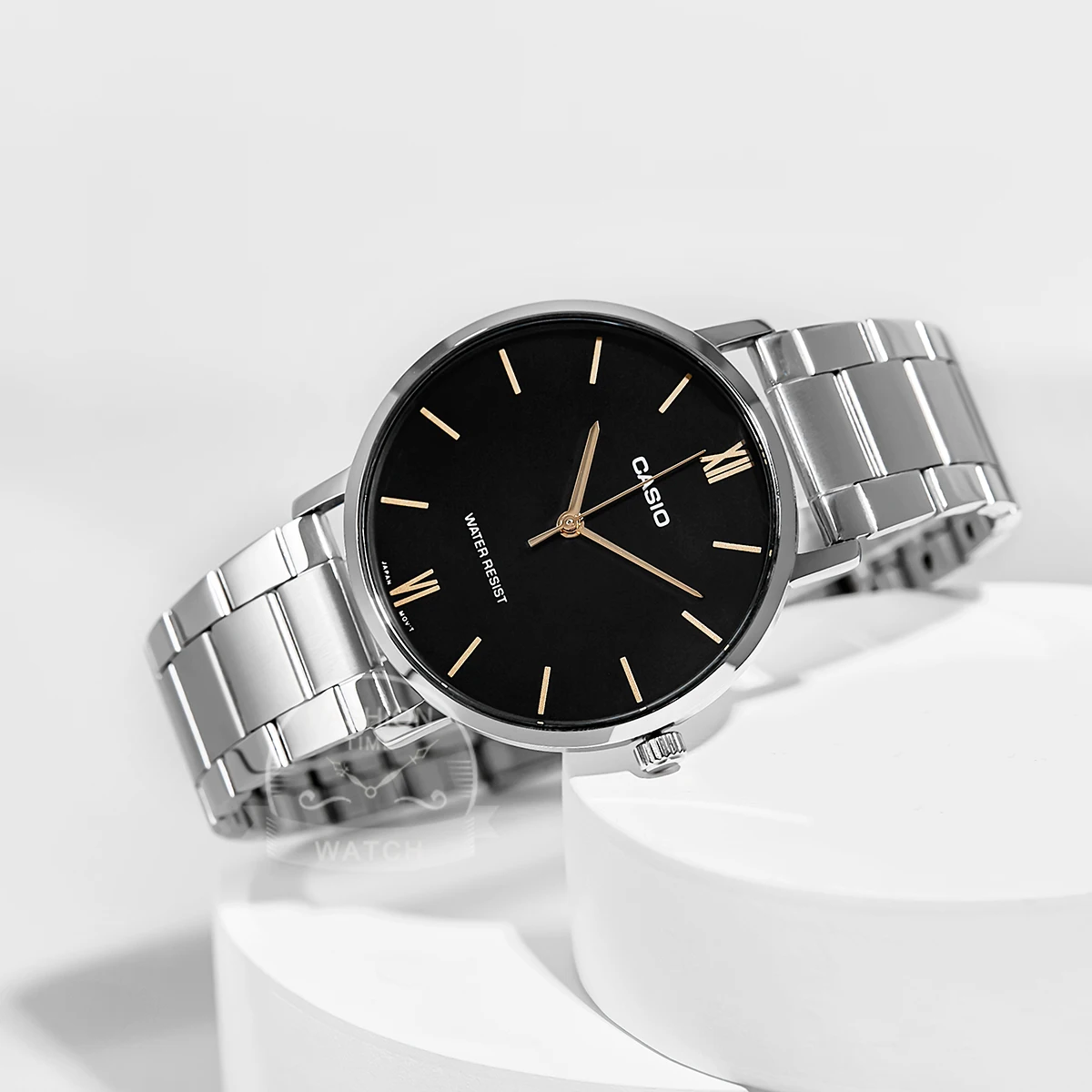 ساعة كاسيو للرجال بسيطة عصرية مقاومة للماء كوارتز...