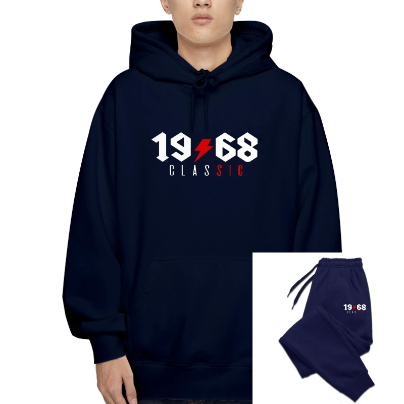 

2018 Vintage Hot sale 1968 Classic 50 years old birthday Pullover men dad 50th birthday T-Hoodies father's day gift Retro Pullov