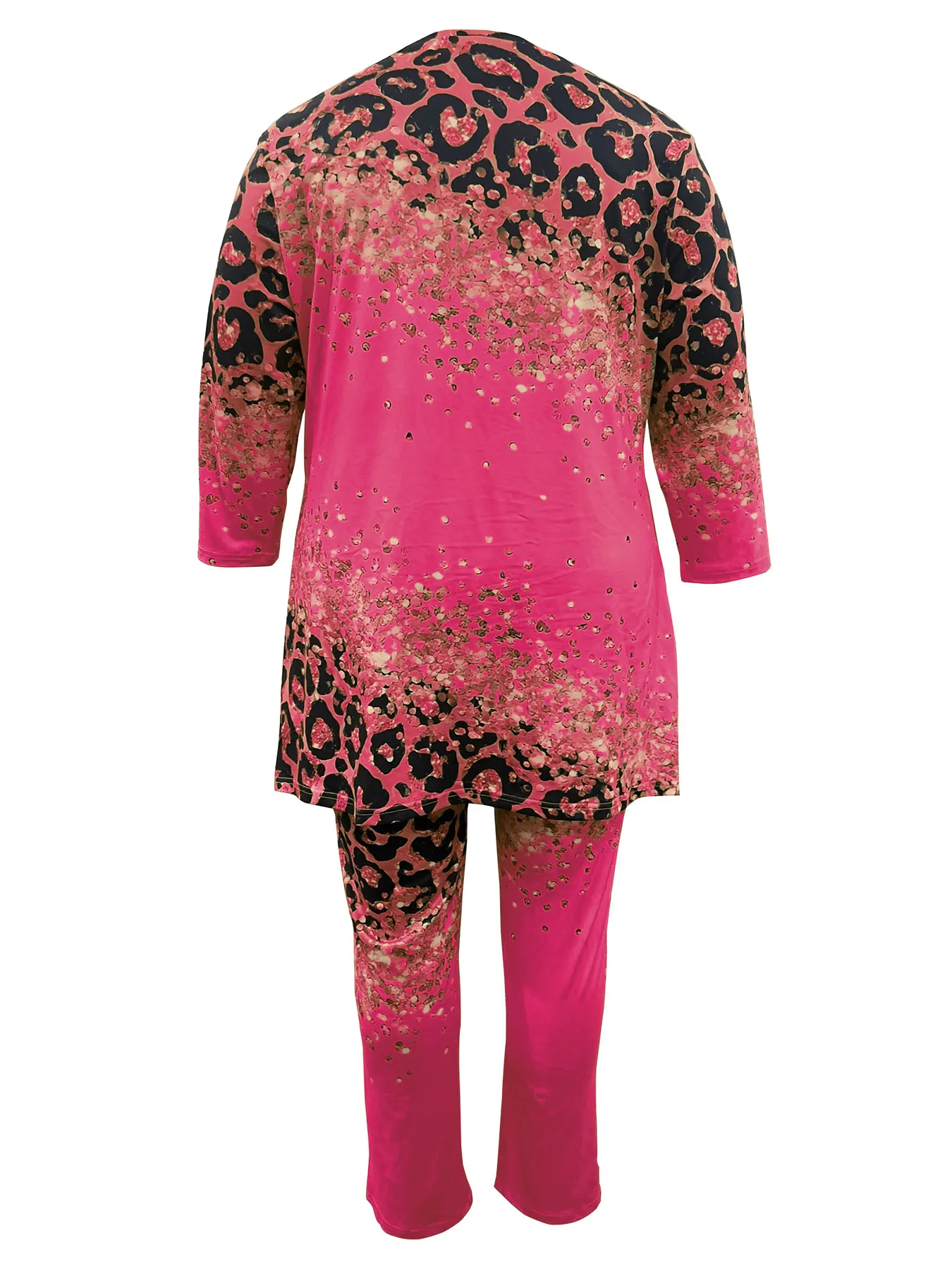 Plus Size Women’s Two-Piece Suit for Vacation and Leisure Plus Size Women’s Two-Piece Suit for Vacation and Leisure