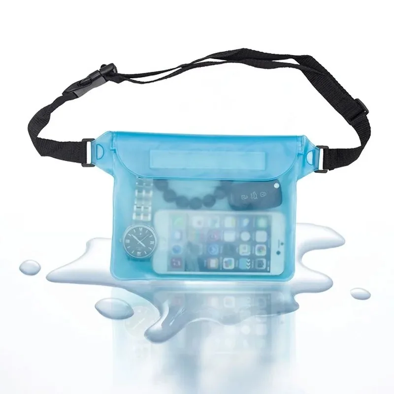 1pc 3 Layers Waterproof Sealing Drift Diving Swimming Waist Bag Skiing Snowboard Underwater Dry Shoulder Bag for Phone