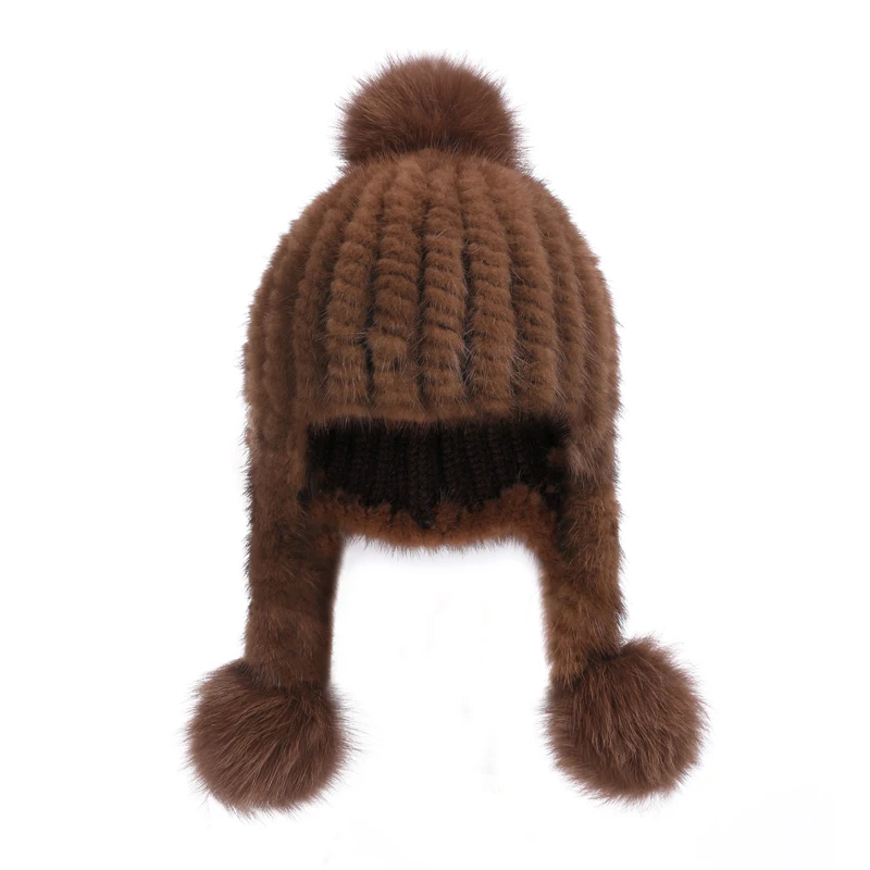Mink Hair Baby Hat Winter Children Boys And Girls Ear Protection Winter Fur Korean Version Thick Warm Cute Cute Hair Ball