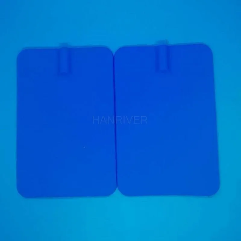 20PCS / 2pcs 7*11cm EMS/TENS Reusable Replacement rectangular Rubber Pads-Carbon Flex Electrodes pad (large) for Microcurrent