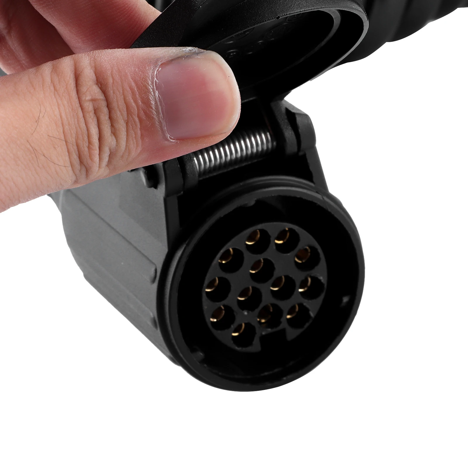 트레일러 커넥터 견인 방수 플러그 소켓 어댑터, 트레일러 RV 자동차 선박용, 13 핀-13 핀 플러그, 1 개