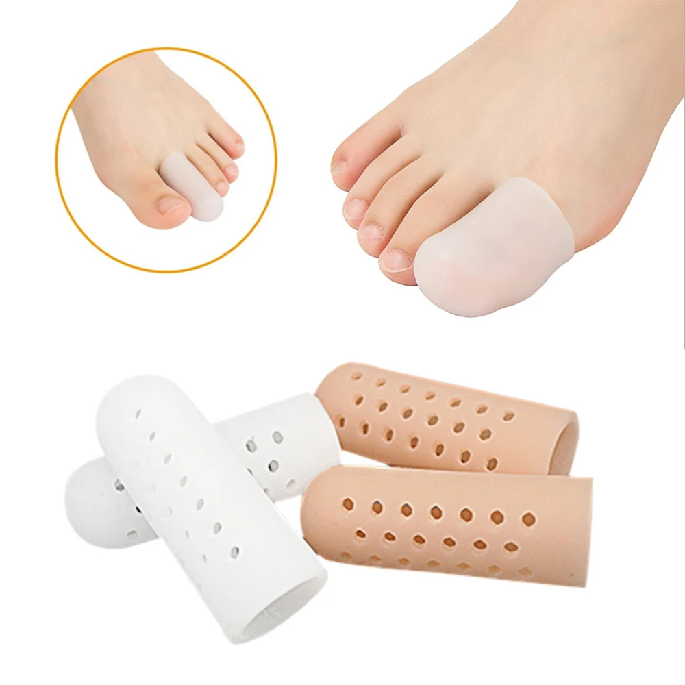 12Pcs Finger Toe Protector Silicone Gel Pain Relief Prevent Blister