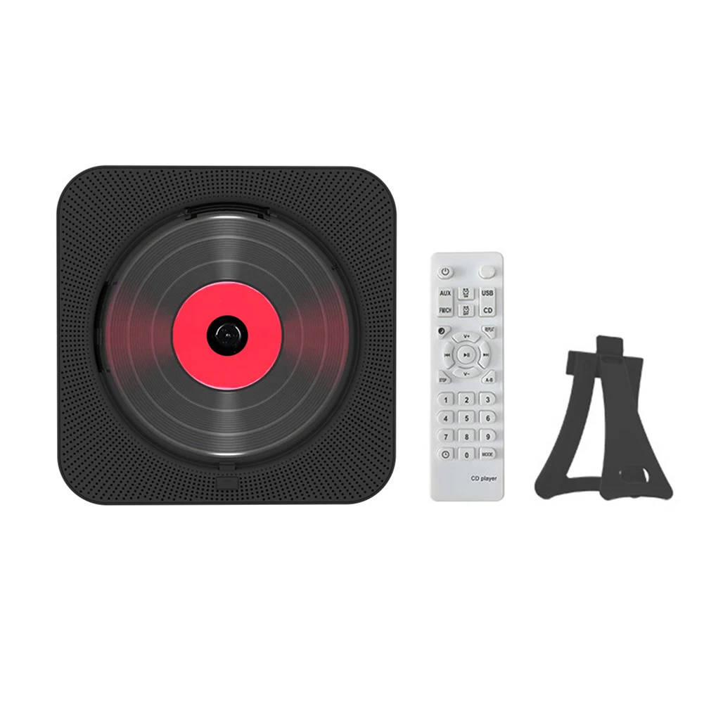 Reproductor de CD Bluetooth 5.0 de escritorio con altavoz, reproductor de  CD portátil para el hogar, reproductor de CD de maleta retro 【voz suave】