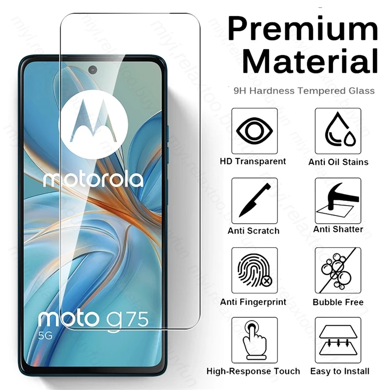 Premium Protective Case & Full Screen Tempered Glass Protector - 2 Pack