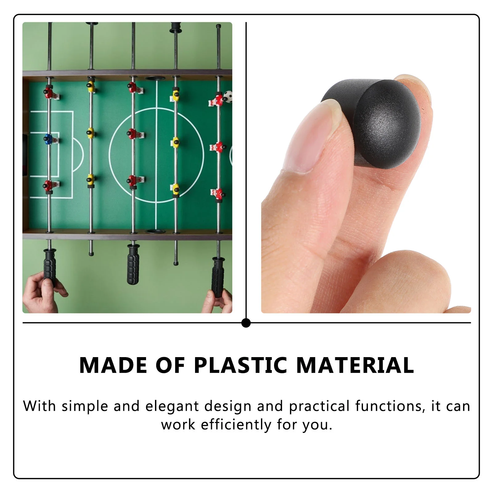 24 Pcs Football Machine Cap Foldable Foosball Table Accessories Caps Feet Covers Protector