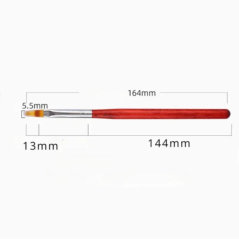 1Pc Professional Soft Gradient Nail Brush Silver Black Nail BrushDrawing Painting Nylon Hair Ombre Brush DIY Gradient UV Gel 5