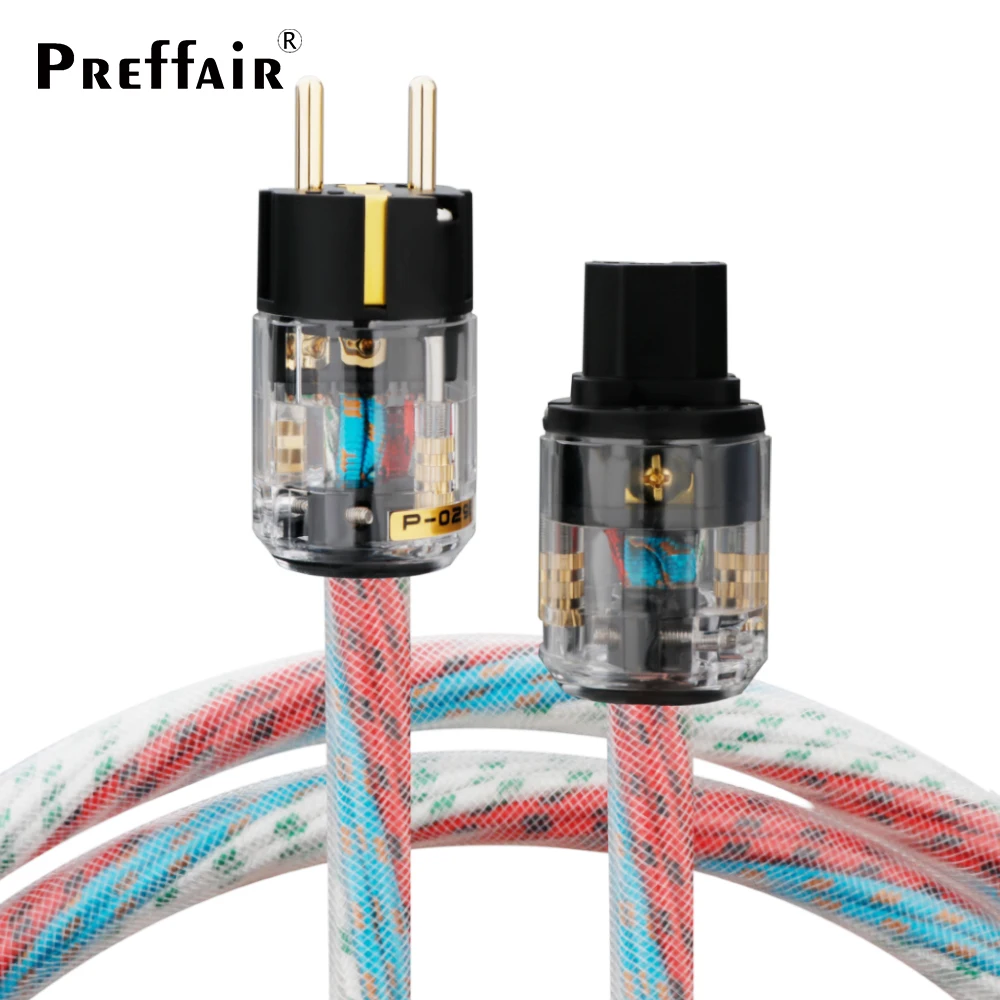 

Hi-end Western Electric Copper US/EU AC Power Cord Cable with Gold Plated AC Cable HiFi Audio Power Cable