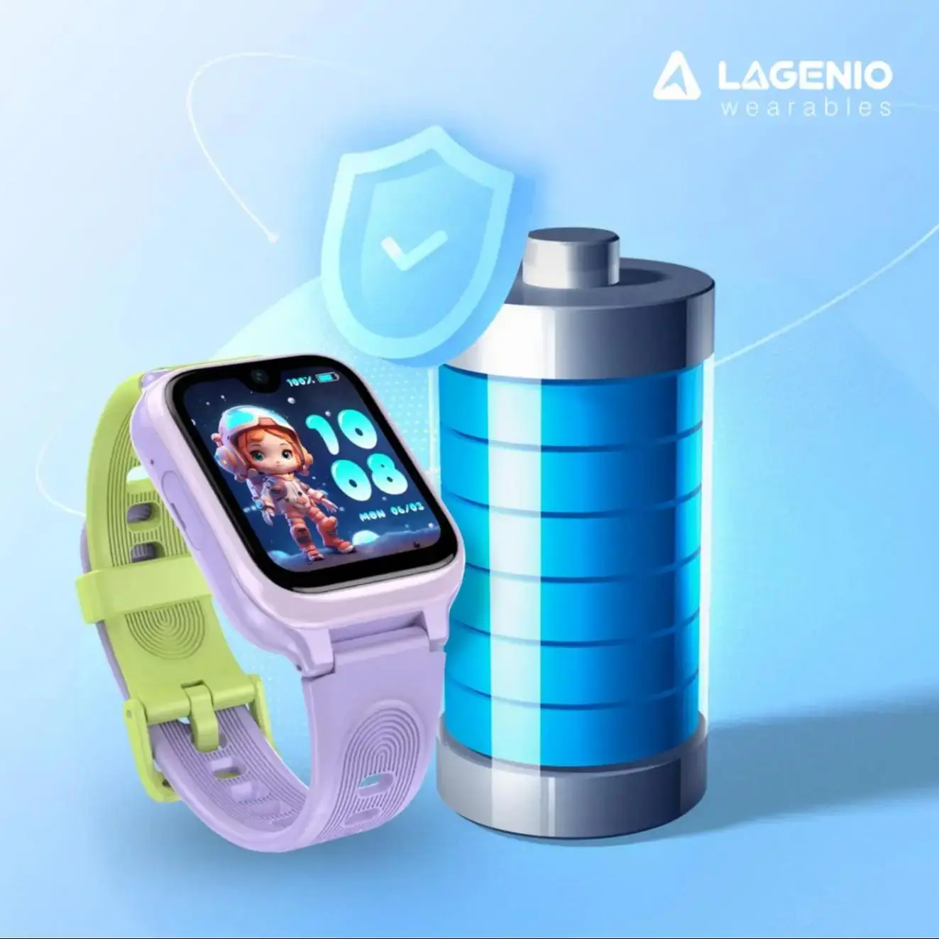 LAGENIO 4G Enfants Montre K9 GPS WIFI Appel Vidéo SOS IP68 étanche Enfant AI Smartwatch Caméra Moniteur Traqueur Localisation Téléphone Montre