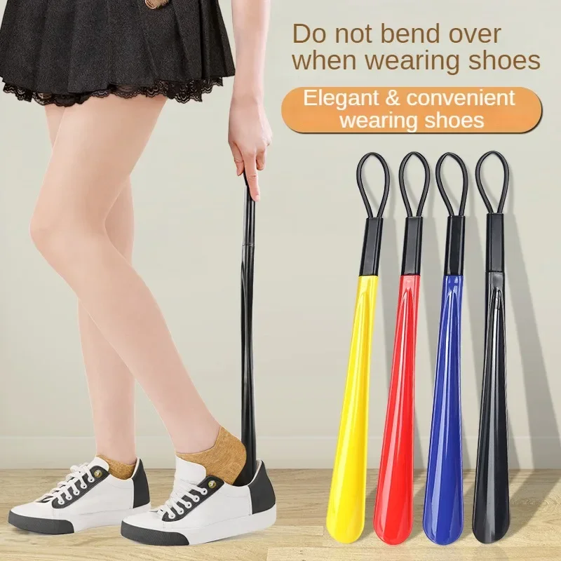 47cm 30cm Extra Long Shoes Horns Black Plastic Shoe Horn Spoon Shape