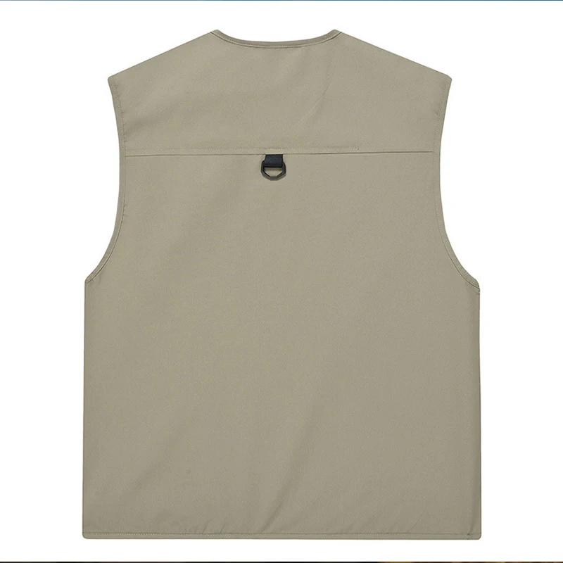 Men Sleeveless Vest Jacket Casual Breathable Multipockets 8colors Waistcoat Outdoor Functional Fishing Hiking Hunting Coletes