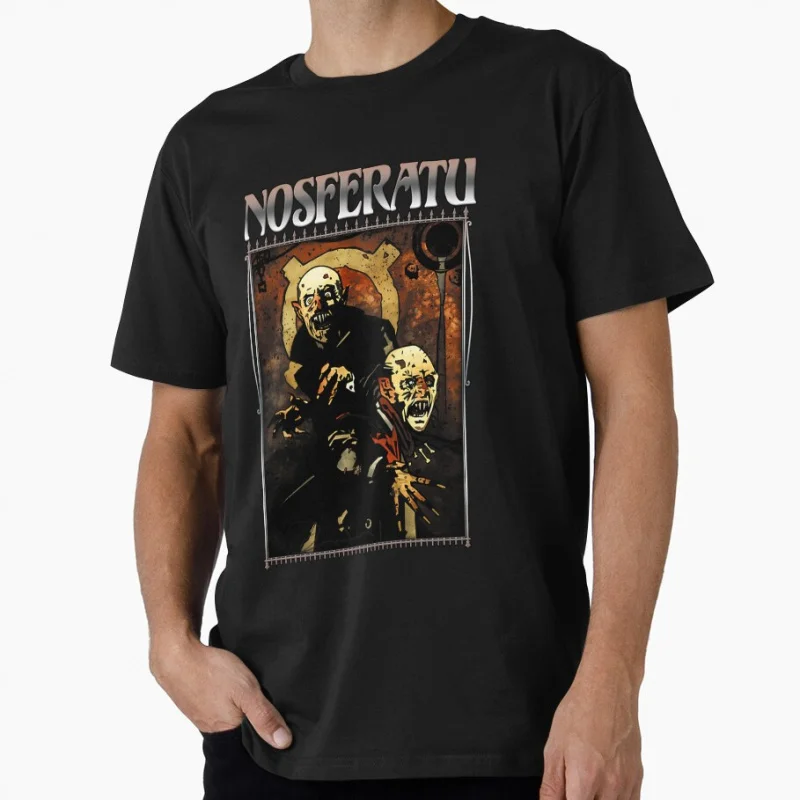 Masquerade Clan 80er Jahre Gothic Horrorfilm Nosferatu Vampir Gruseliges Halloween Geschenk T-Shirt Große Größe Tops 100 % Baumwolle Kleidung