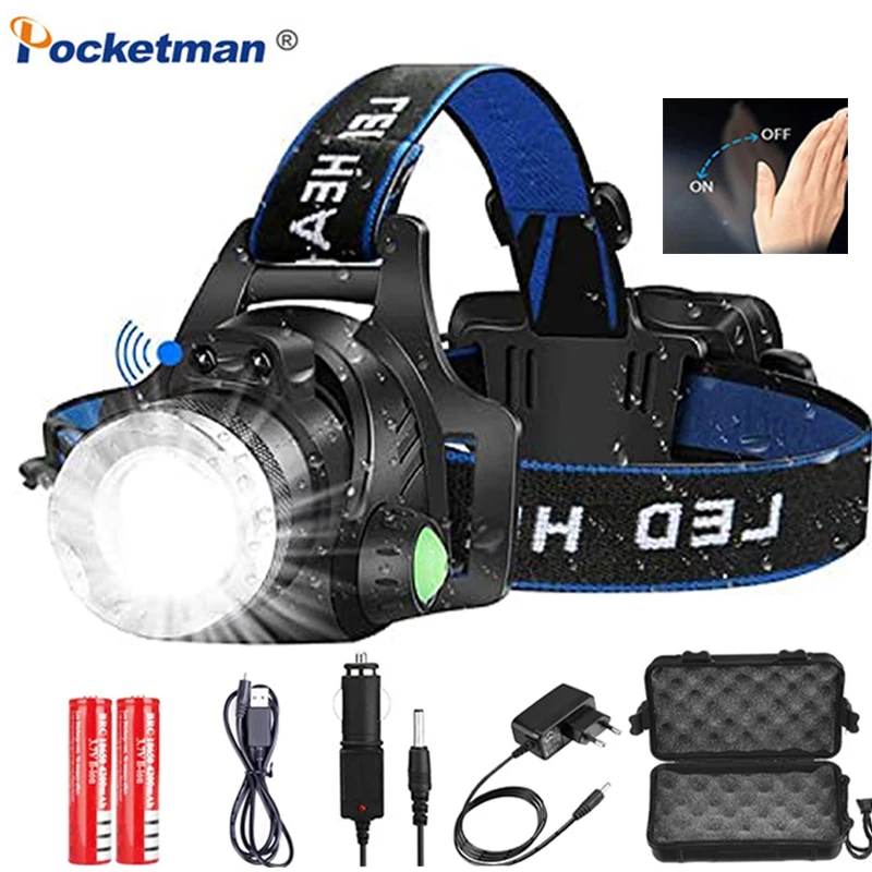 Светодиодный головсветильник фонарь Pocketman V6/L2/T6 Налобные фонари