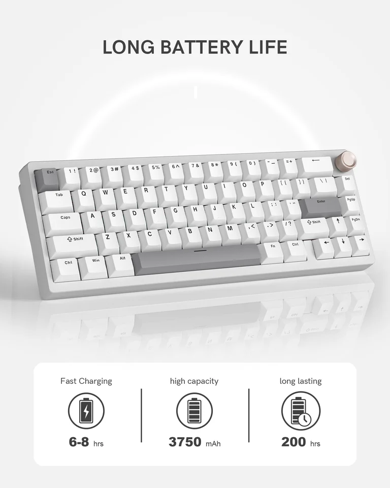 Womier SK65 V2 65% アルミ合金シェルトライモードホットスワップ