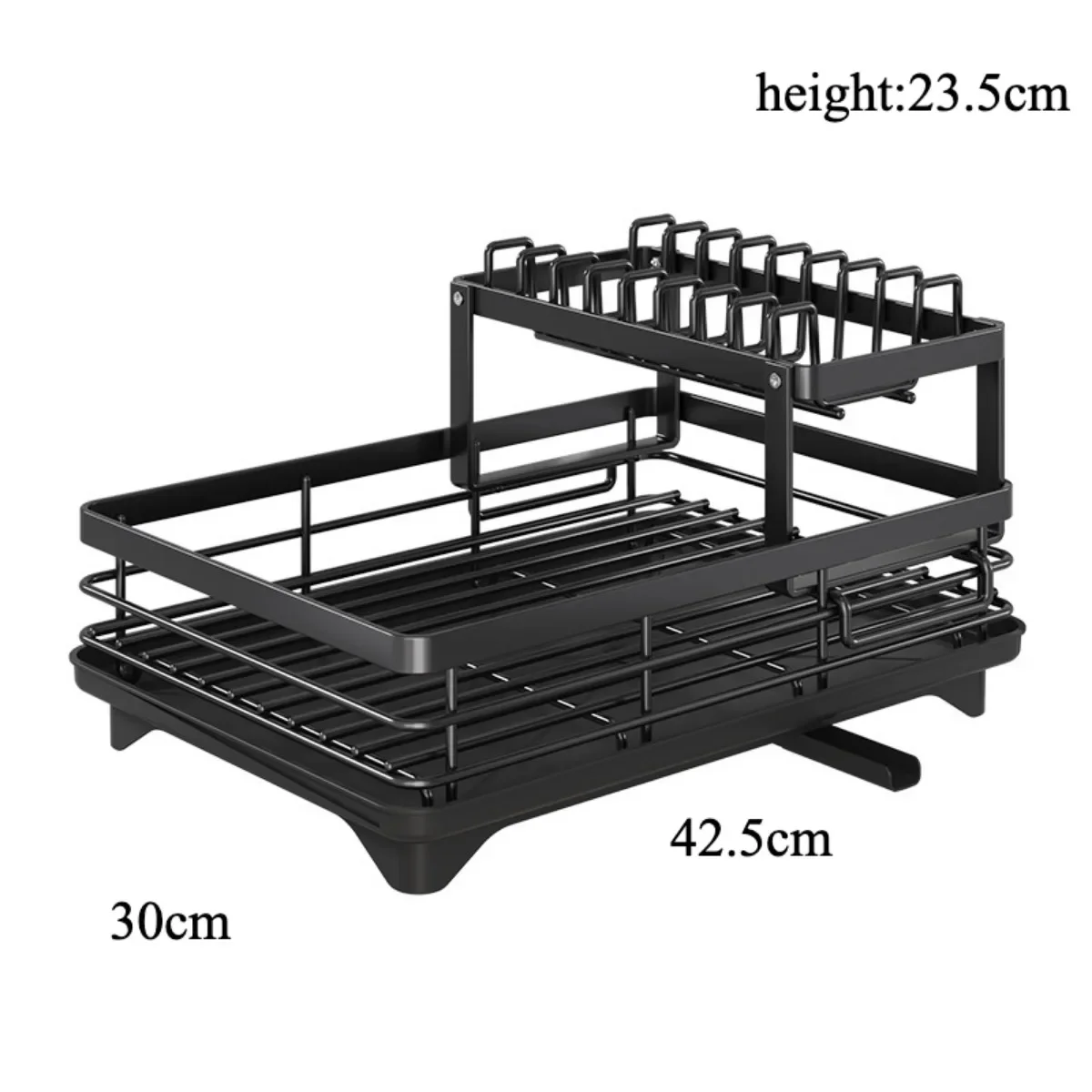Kitchen Dish Dry Tableware Rack Storage Rack Drain Basket Water Guide Bowl Plate Chopstick Drain Shelf Storage Kitchen Organizer 6