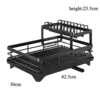 Kitchen Dish Dry Tableware Rack Storage Rack Drain Basket Water Guide Bowl Plate Chopstick Drain Shelf Storage Kitchen Organizer 6