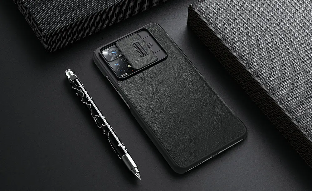 Funda para Xiaomi Redmi Note 12 Pro 4G 11 Pro 4G NILLKIN Piel Sintética  Negro