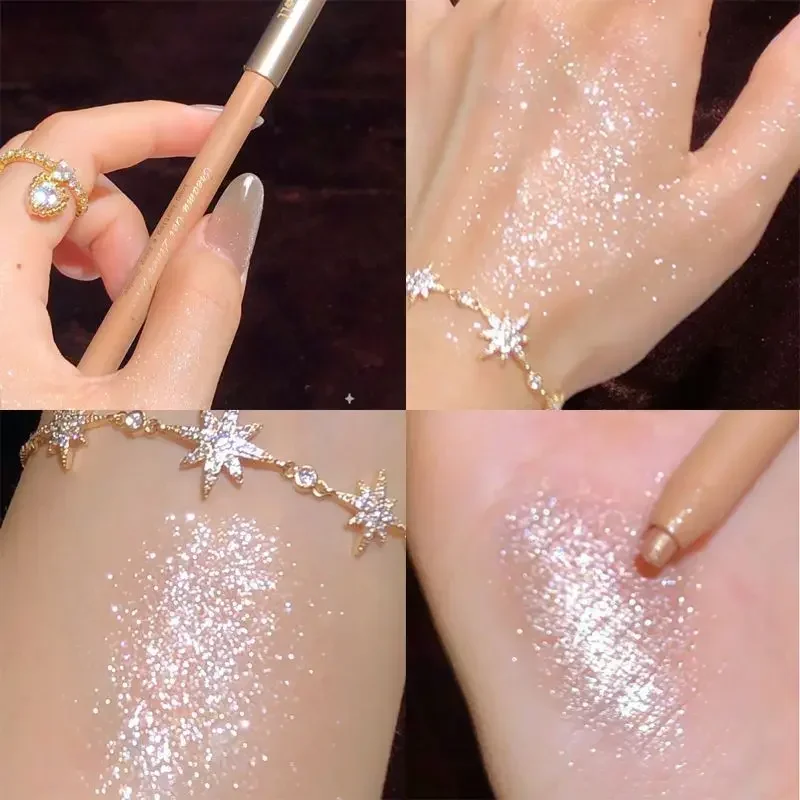 Chameleon Eyeliner Pencil Green Gold Purple Glitter Eye Shadow Lying Silkworm Pen Waterproof Beauty Cosmetics Women Makeup eye makeup set,eyeshadow pencil,eyeshadow pen,makeup kit,eyeliner pencil,eyeshadow eyeliner