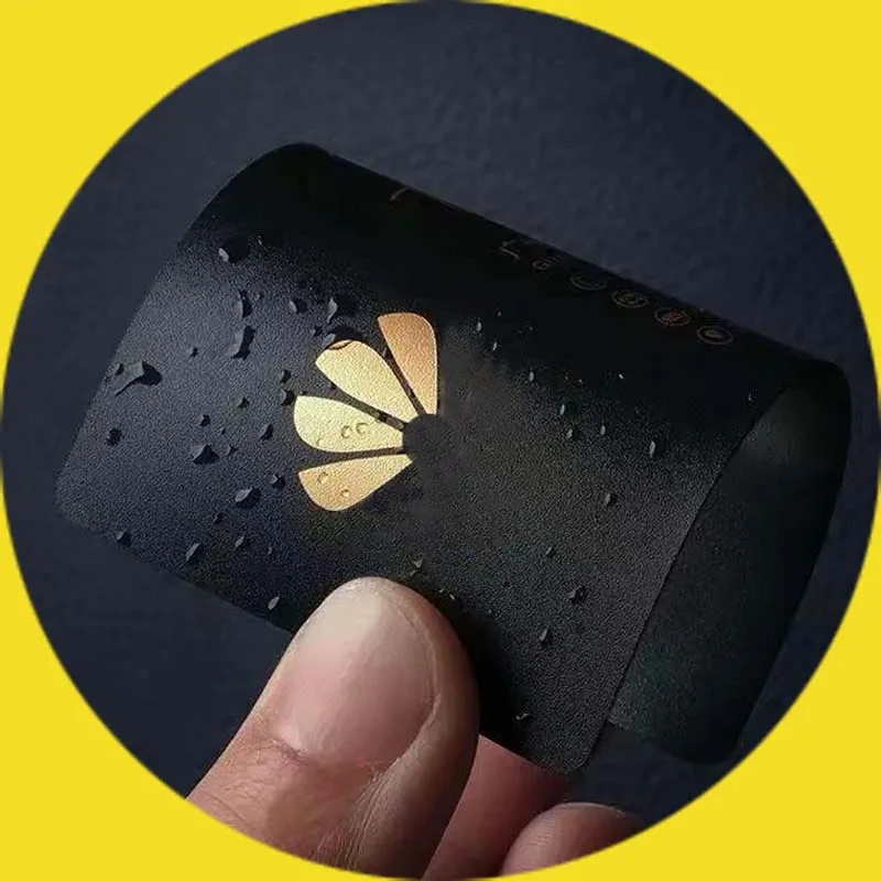 Custom PVC Business Cards Plastic Waterproof Cards Personalized Design Round Corner Business Custom Frosted PVC