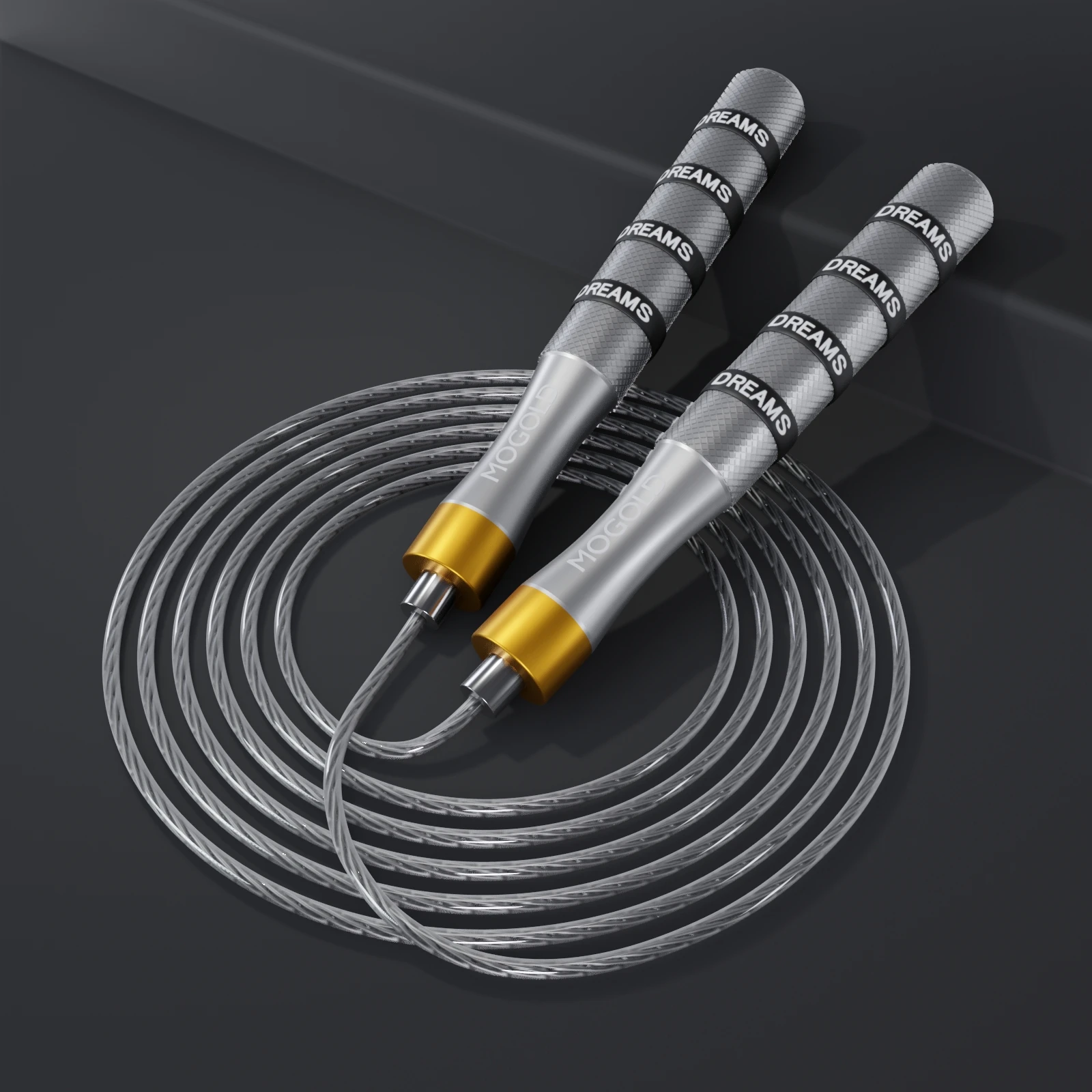 GUMWIG Speed Jump Rope, Double Under Jumping Rope, Aluminium Handle Skipping Rope For Self-Locking Which Is Easy To Adjust Length, Removable Weight, Boxing Crossfit Fitness Training For Men Women