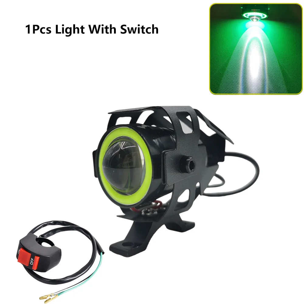 U7 LED Faro Per Moto Angel Eyes Faretto Faro Fendinebbia - Foto 4