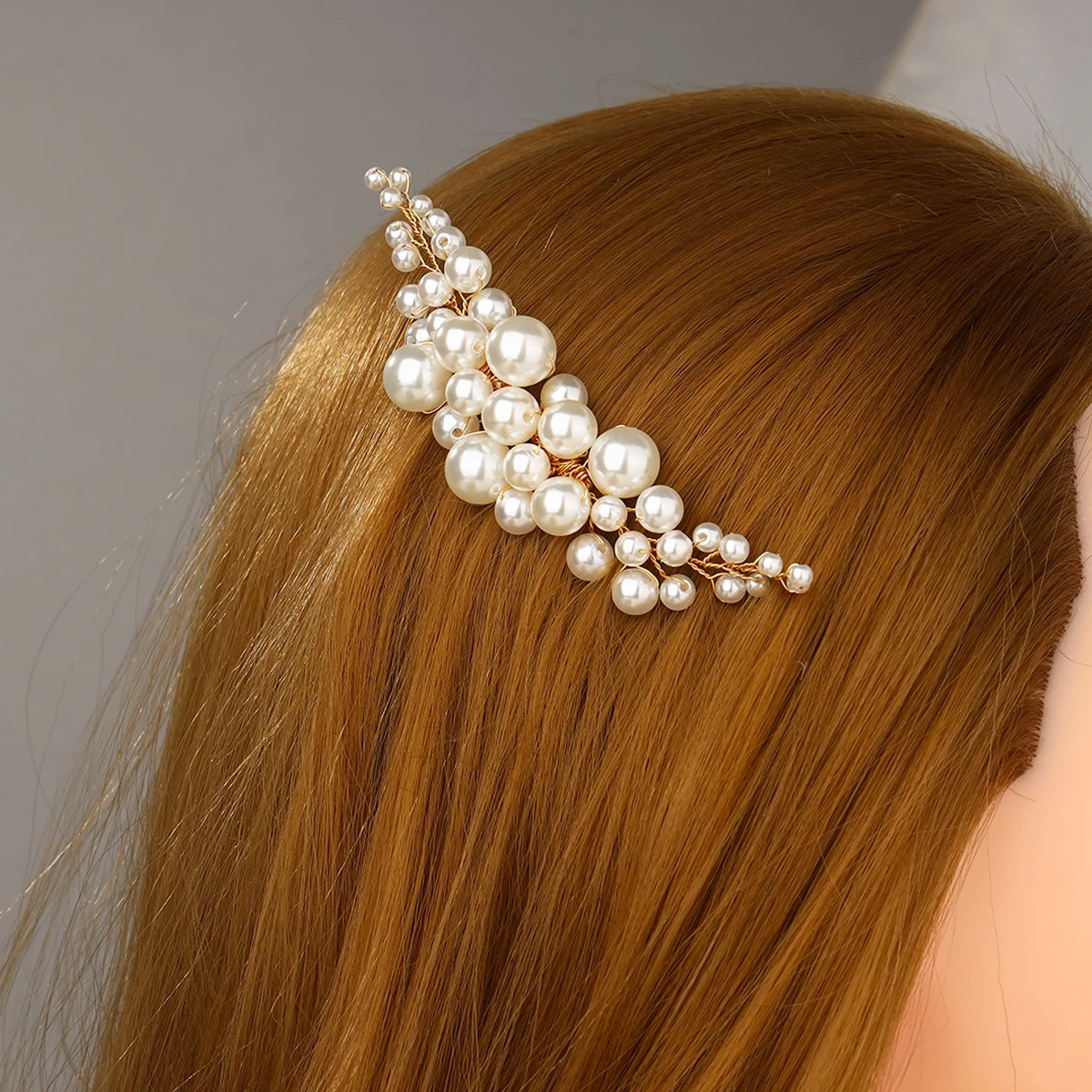 Bridal Hair Accessories Elegant pearl wedding hair comb bridal side comb piece