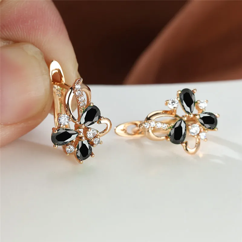 Charming Natural Pink Gems Crystal Stud Earrings Cute Rose Gold Plated Fox  Earrings Lover's Xmas Gifts Women's Fashion Jewelry - AliExpress