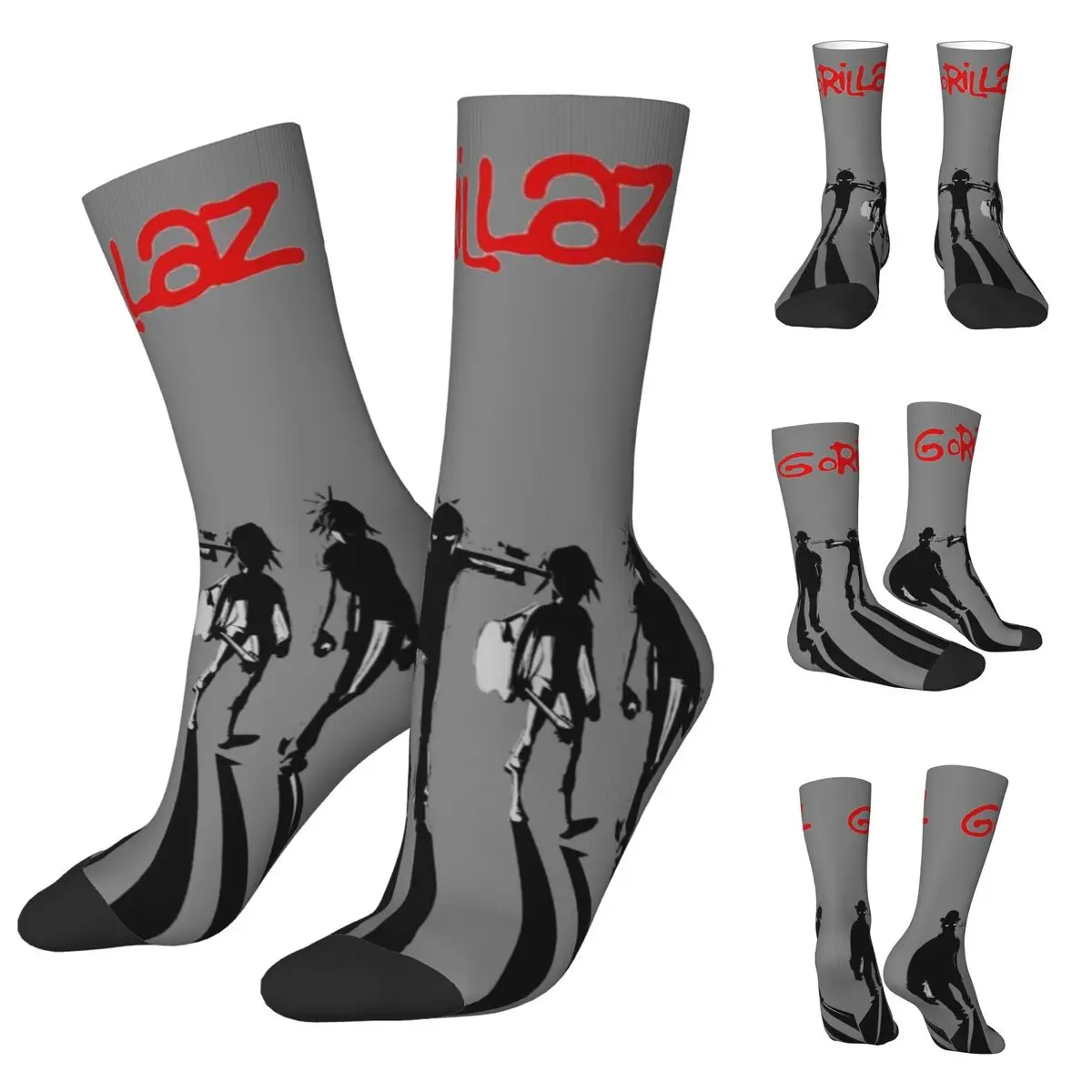 

Cool Music Band Gorillaz Skateboard Men Women Socks,Windproof Beautiful printing Suitable for all seasons Dressing Gifts