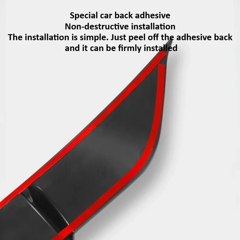 Carbon Fiber Pattern Rear Spoiler Protector Guard