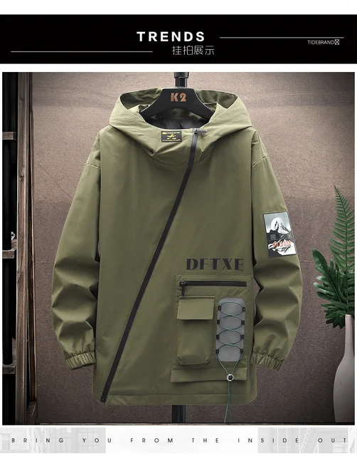 Dropship Fashion Brand Spring Autumn Men Casual Streetwear Floral Hoodie  Jacket Man Clothes Mens Windbreaker Coat Male Outwear to Sell Online at a  Lower Price