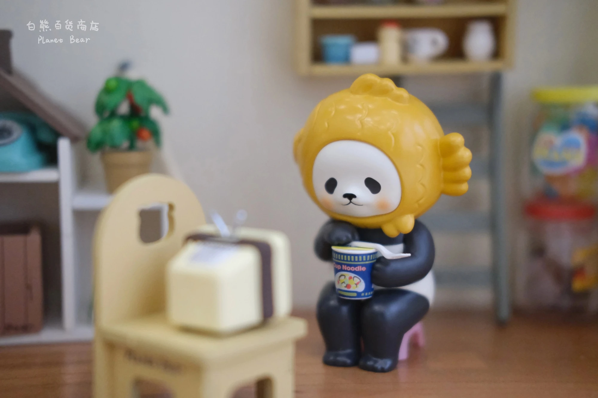 Planet Bear Panpan Theater Taiyaki Panda 2.5In Mini Figurine