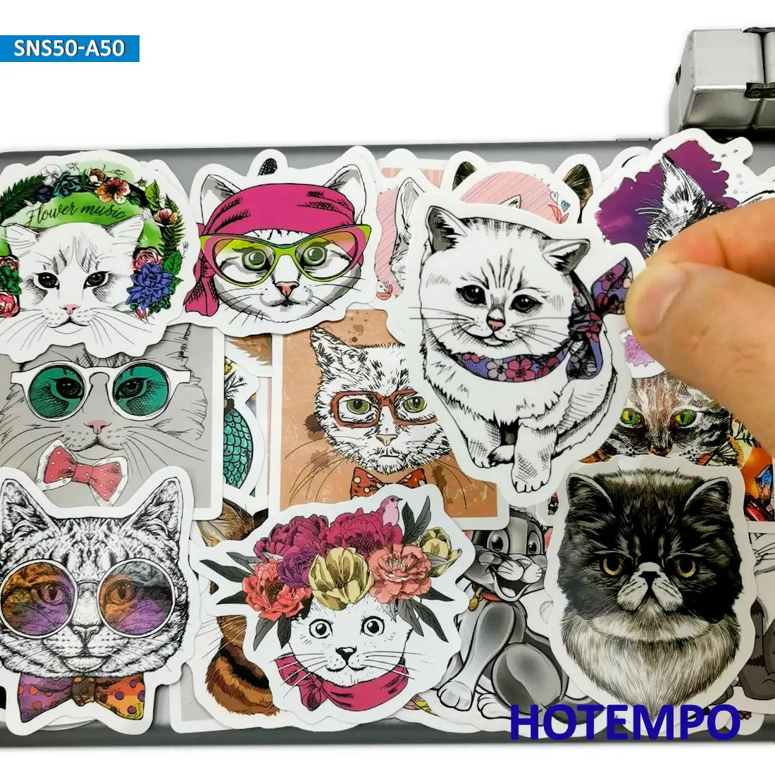 

20/30/50Pieces Funny Animals Cartoon Graffiti Cute Cat Stickers for Phone Scrapbook Journal Luggage Car Bike Laptop Sticker Toys