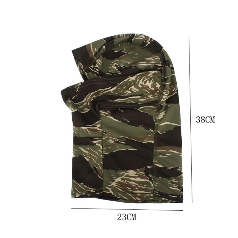 Masque Cagoule Imprimé Fantôme - Balaclava Pour Airsoft, Paintball, Vélo - Noir