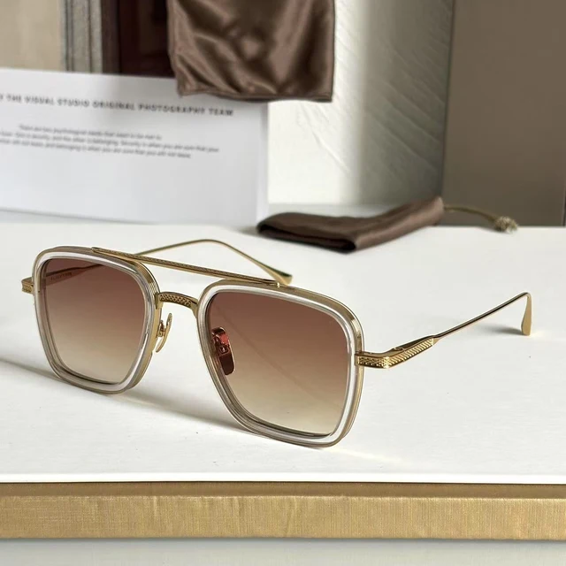 ADITA FLIGHT 006 Lunettes de soleil de créateur de qualité supérieure pour hommes Style titane Design de mode Lunettes de soleil de luxe pour femmes avec boîte 1