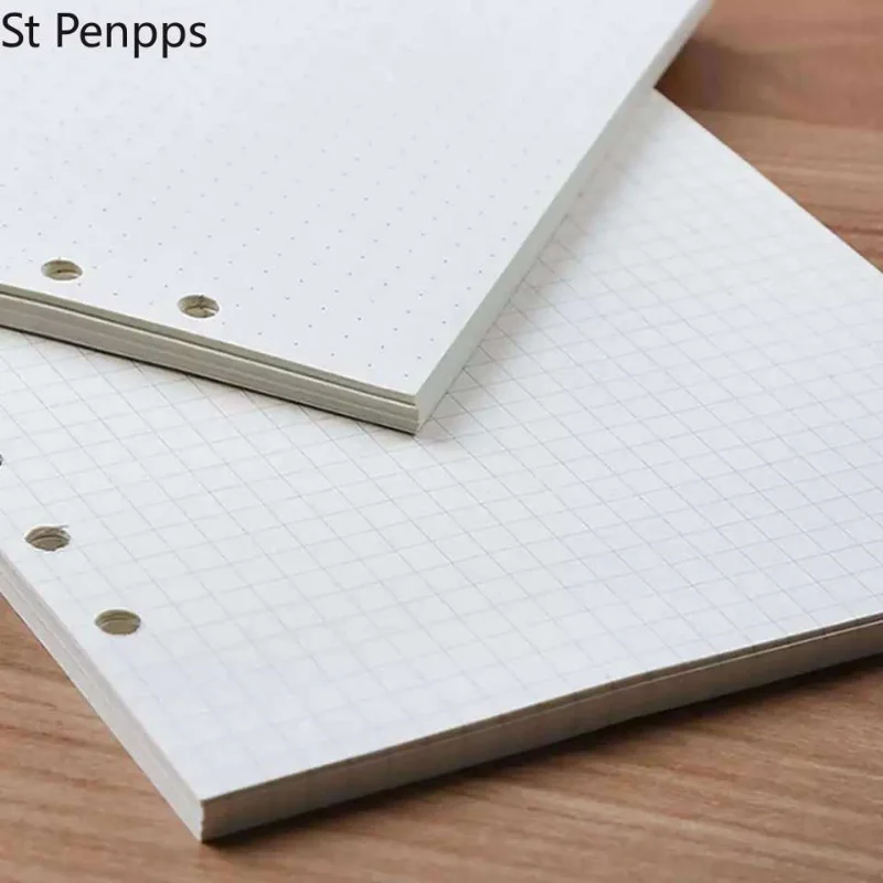 Notebook Refill Paper Refill Binder A5/A6/A7 Loose Leaf Refill Spiral Binder Planner Diary Insert Schedule Organiser Plan 45 Sheets Notes Paper 6 Holes Dot Grid