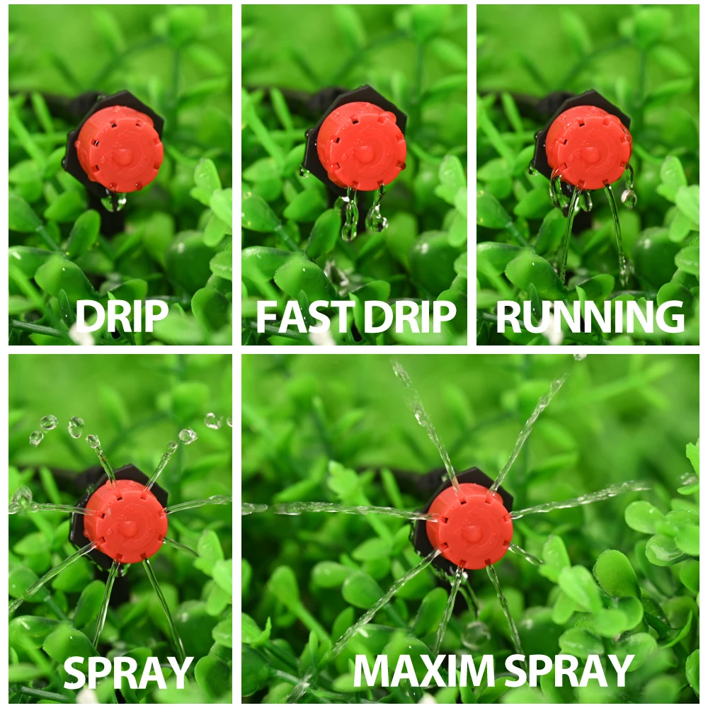 50M Self Automatic Garden Watering System Water Drip Irrigation System Plant Watering Kit Irrigation Drippers Mist Set 5